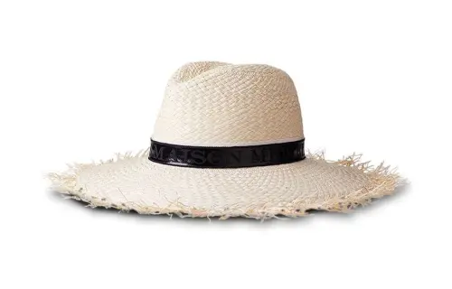 Maison Margiela Zango logo-detail straw fedora hat