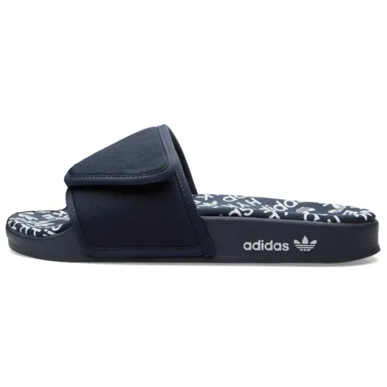 Hyke X Adidas Originals Adilette Slide Slippers Men Blue White