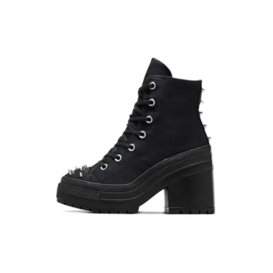 Chuck 70 De Luxe Heel Women's Converse Platform High 'Studded Black' Women's