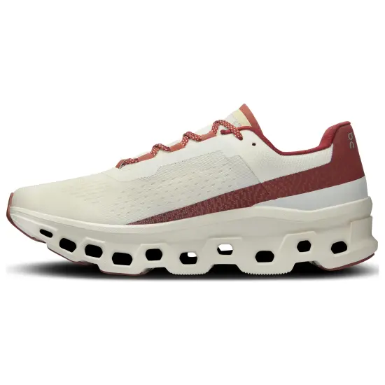 On Cloudmonster Cushioned Slip Resistant Low Top Carbon Plate Long Distance Running Running Shoes Women's Umber