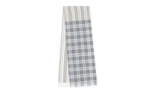 Burberry Wool Knit Scarves Women's Blue