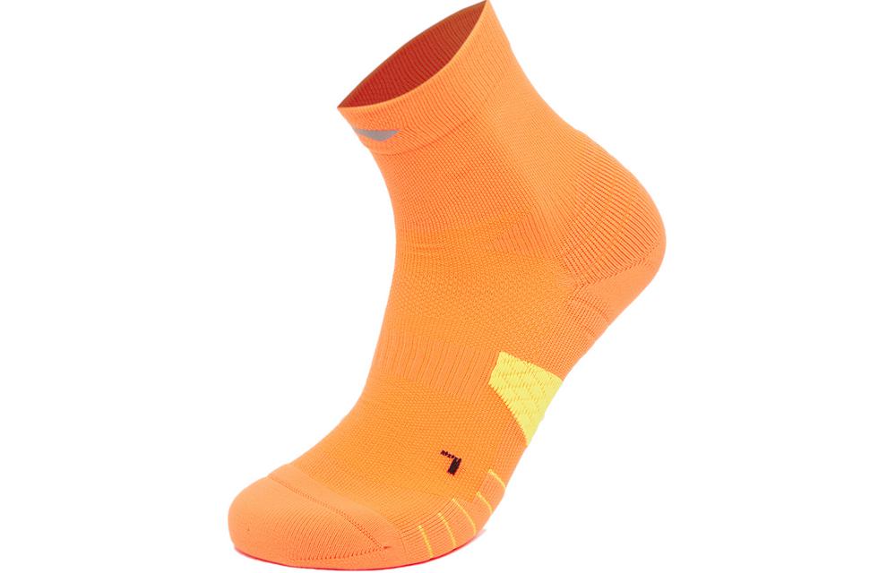 Li Ning Crew Socks Unisex 1 Pack Neon Bright Orange