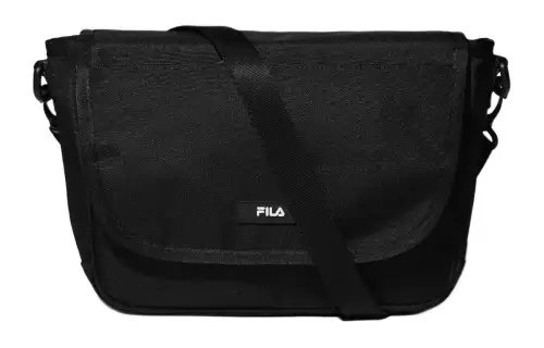 FILA Polyester Messenger Bag, Shoulder Bag, Crossbody Bag Small Men's Black