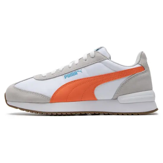 PUMA R78 Neon 'Grey White Orange'