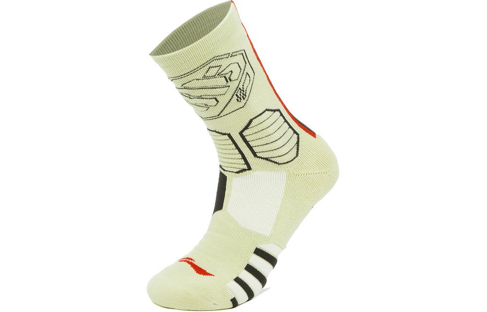 Li Ning Basketball Socks Unisex 1 Pack Jade Porcelain Green