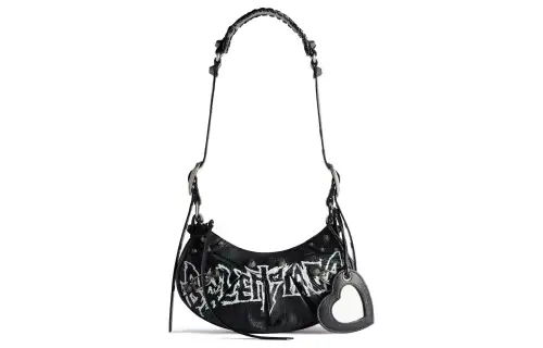 Balenciaga Le Cagole Sheepskin Handbag, Shoulder Bag Mini Women's Black