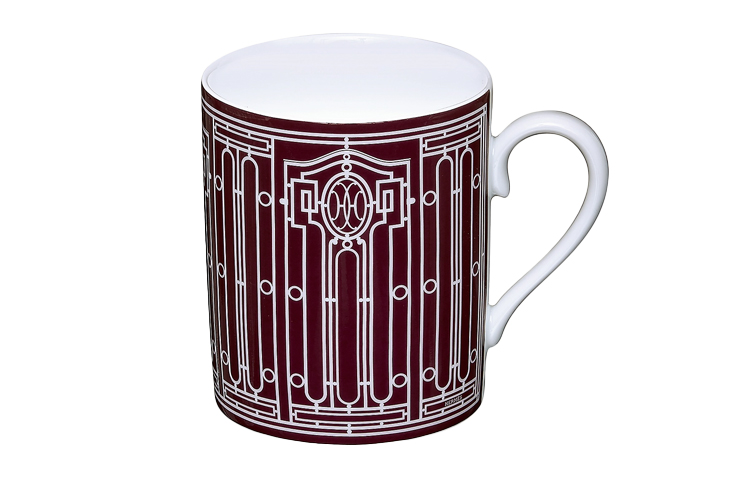 Чашка Hermes HERMES H Deco rouge2 300ml (красно-белая)