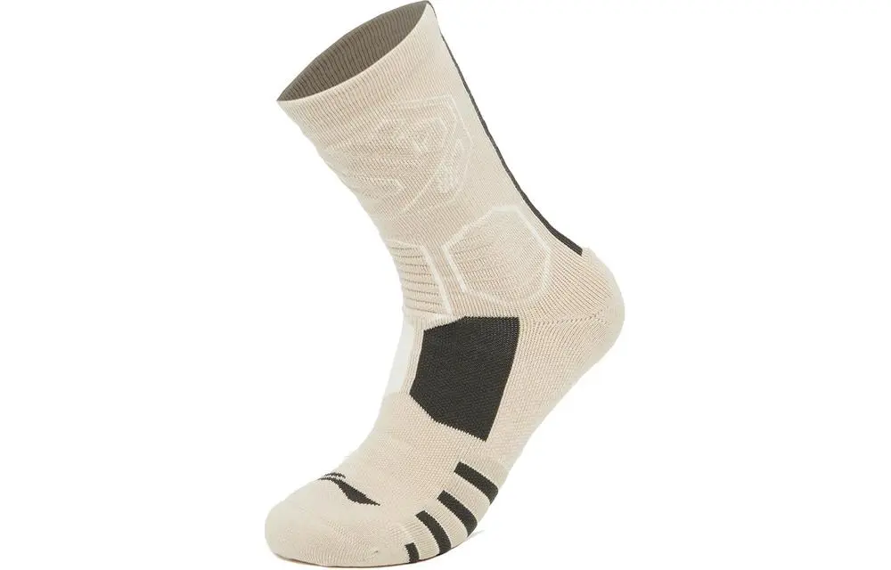 Li Ning Basketball Socks Unisex 1 Pack Sand Gravel Gray