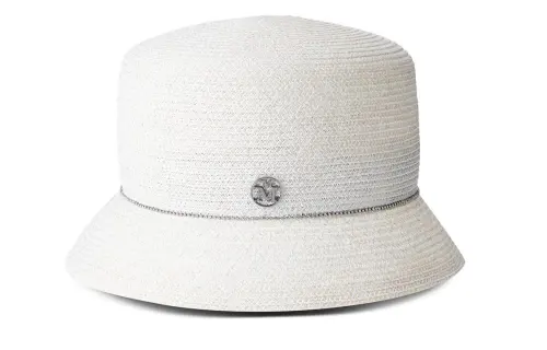Maison Margiela Polyester, Paper Linen Bucket Hats Unisex White