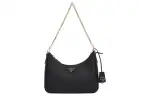PRADA Re Edition Calfskin Crossbody Bag, Shoulder Bag Women's Black