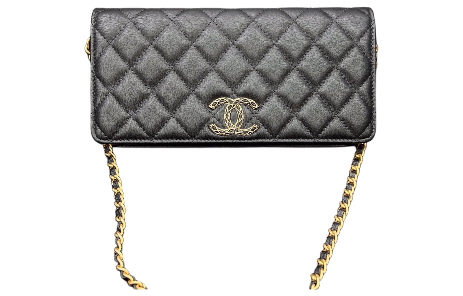 Женская сумка Chanel 23A (черная)