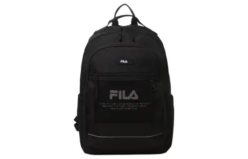 FILA Polyester Zip Closure Backpack Regular Black