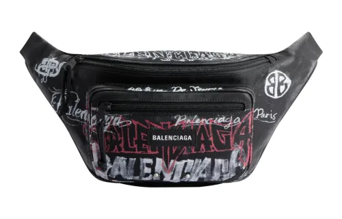 Balenciaga Explorer Nylon Fanny Pack Medium Men's Black