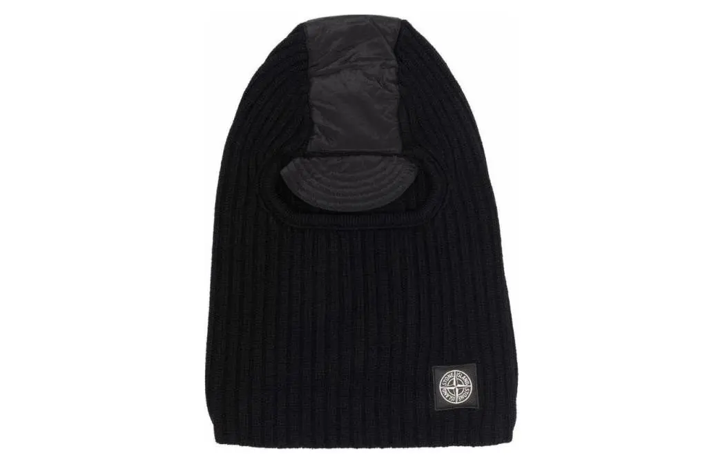 STONE ISLAND Wool Beanies Men's Black