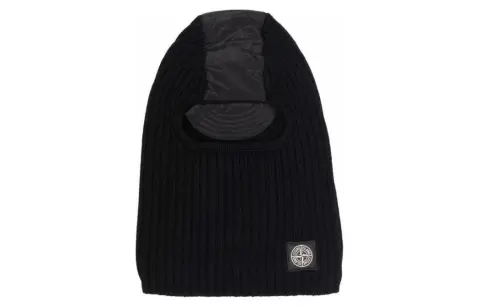 STONE ISLAND Wool Beanies Men's Black