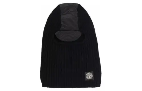 STONE ISLAND Wool Beanies Men's Black