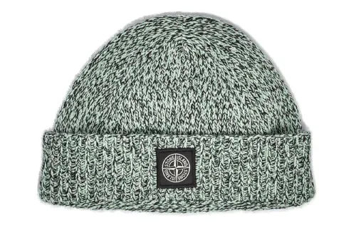 STONE ISLAND Wool, Polyamide Beanies Unisex Green