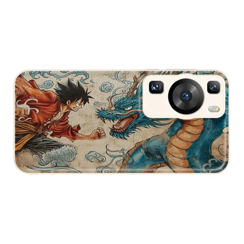 Small bone leather material cool anime One Piece Luffy Year of the Dragon cartoon personality boy skin pattern mobile phone case suitable for Huawei/HUAWEI/nova12pro/11/nova10pro/9/8pro/7se business style trend