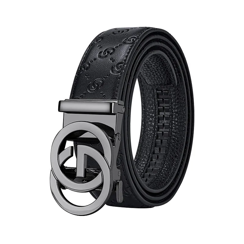JEEP SPIRIT Top Grain Cow Leather Belts Men's Width 3.5cm
