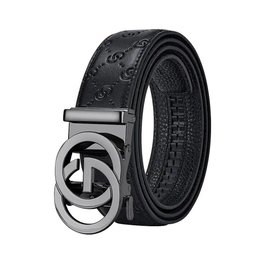 JEEP SPIRIT Top Grain Cow Leather Belts Men's Width 3.5cm