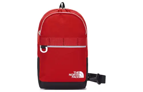 THE NORTH FACE 3L Sling Bag Outdoor Bag Polyester Recycled Material Red Unisex