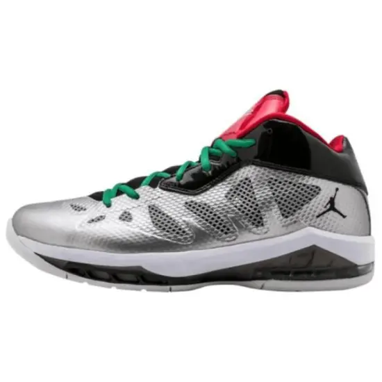JORDAN Melo M8 Vintage Basketball Shoes Men Mid-Top Silver