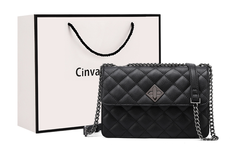 Classic fashionable universal leather underarm bag with diamond pattern, shoulder bag, small bag, small one-shoulder bag, high-quality style, chain bag