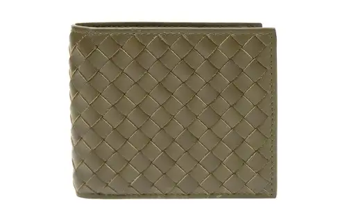 Bottega Veneta Calfskin Wallet Women's Dark Green