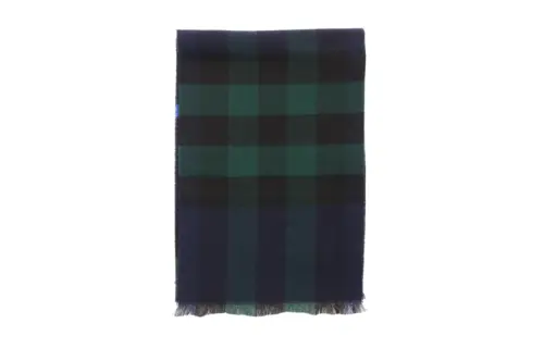 Burberry Wool Cashmere Knit Scarves Unisex Blue