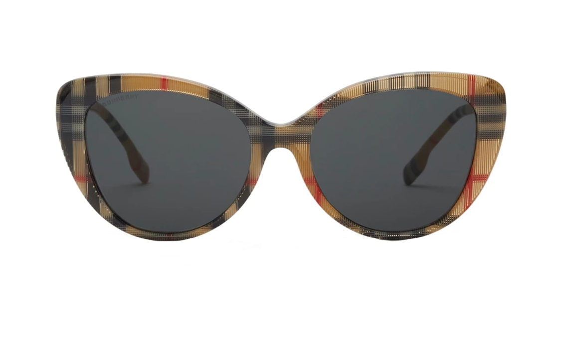Burberry House Check Oversize-frame Sunglasses