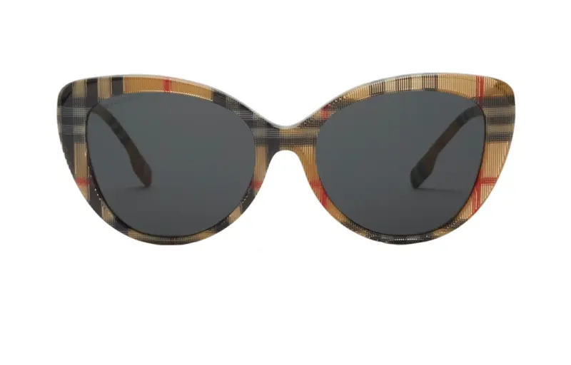 Burberry House Check Oversize-frame Sunglasses