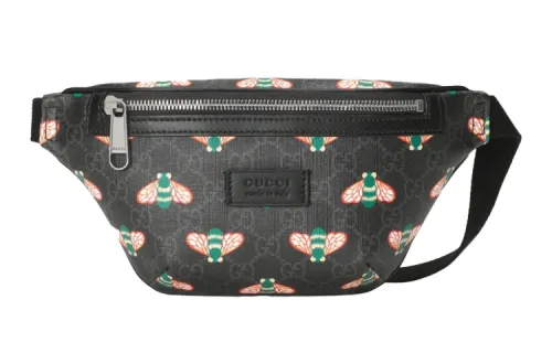 GUCCI Bestiary Bees Belt Bag Black