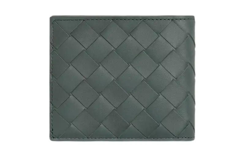 Bottega Veneta Intrecciato Calfskin Wallet Men's Slate Gray