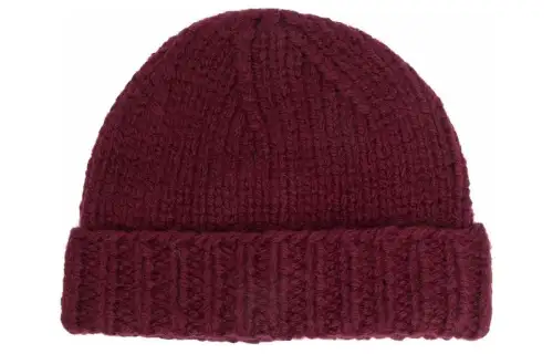 Maison Margiela Wool Beanie Women's Dark Red
