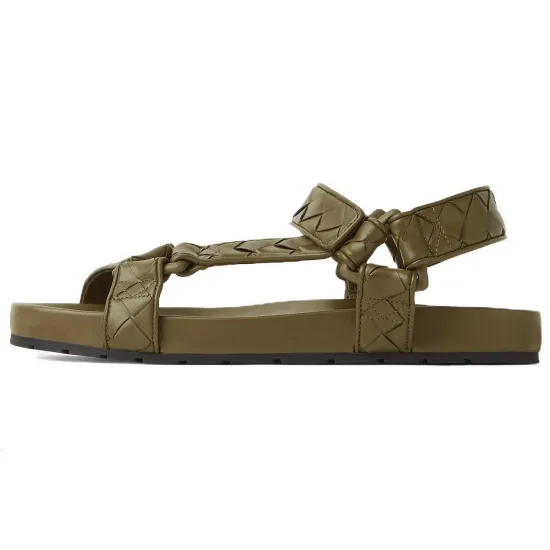 Bottega Veneta Beach Sandals Men Green