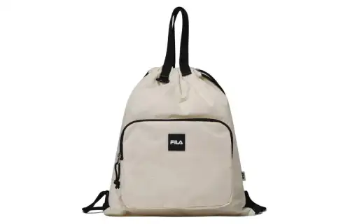 FILA Polyester Backpack Unisex Cream