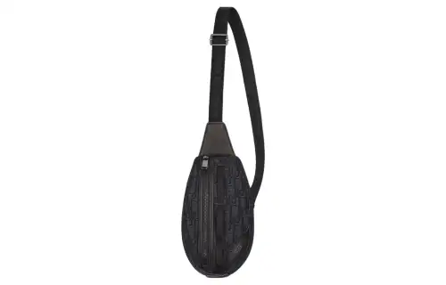 DIOR Scarab Grained Calfskin Crossbody Bag, Shoulder Bag Men's Black