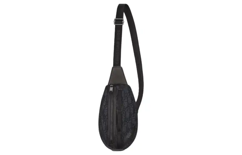 DIOR Scarab Grained Calfskin Crossbody Bag, Shoulder Bag Men's Black