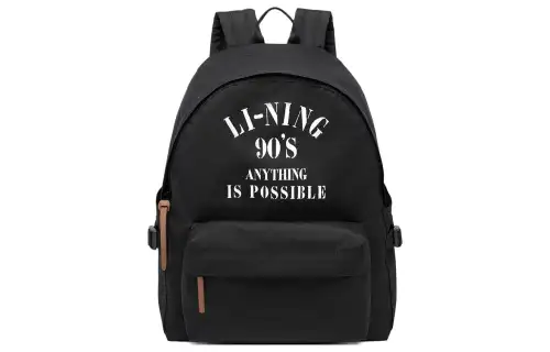 Li Ning Polyester Backpack Regular Unisex Black