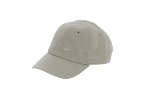 STONE ISLAND Cotton Baseball Caps Men's Gray Green