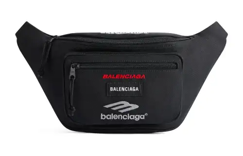 Balenciaga Explorer Polyamide Fanny Pack Men's Black