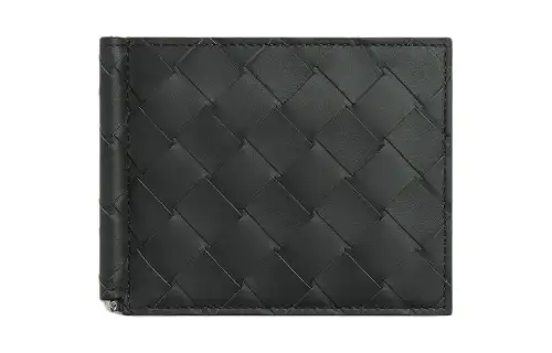 Bottega Veneta Intrecciato Bill Clip Bifold Wallet