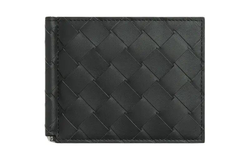 Bottega Veneta Intrecciato Bill Clip Bifold Wallet