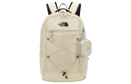 THE NORTH FACE 20L Backpack Outdoor Bag Nylon Cream Unisex