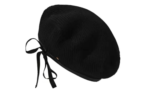 GUCCI Cotton Berets Women's Black