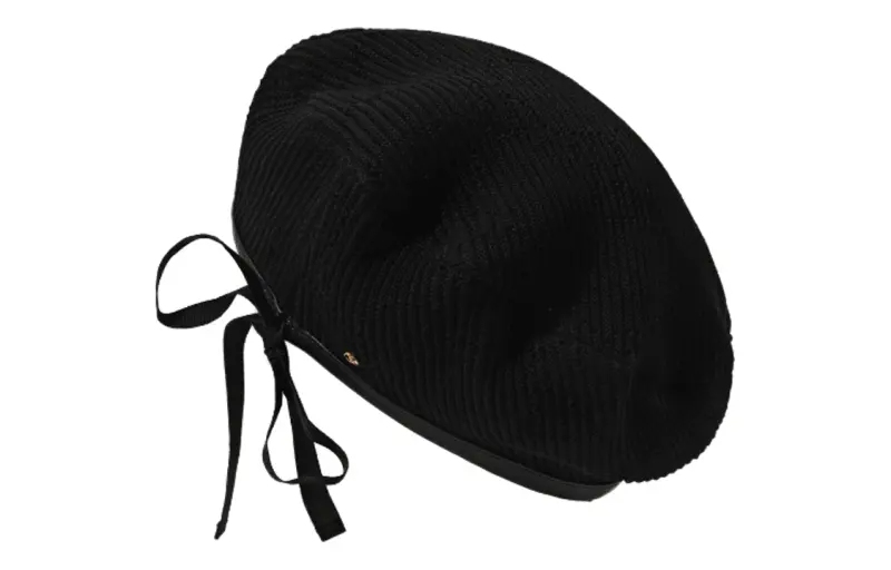 GUCCI Cotton Berets Women's Black