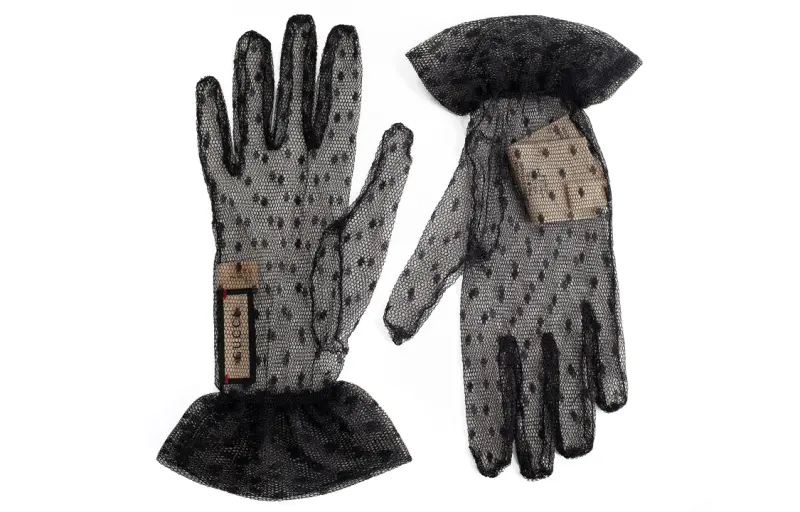 GUCCI Polyamide Gloves Women's Black