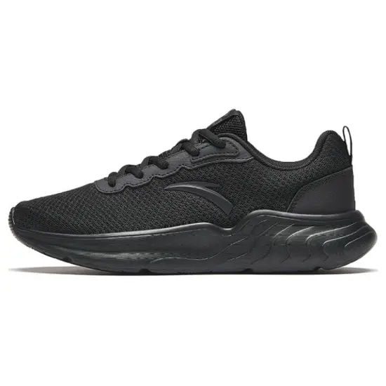 Anta Cushioning Wear-Resistant Low-Top Running Shoes Women's Black