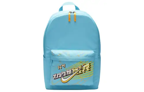 Nike Polyester Backpack Men's Baltic Sea Blue & Black & White