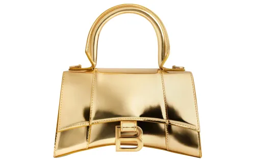 Balenciaga Hourglass Mirror Effect Xs Handbag